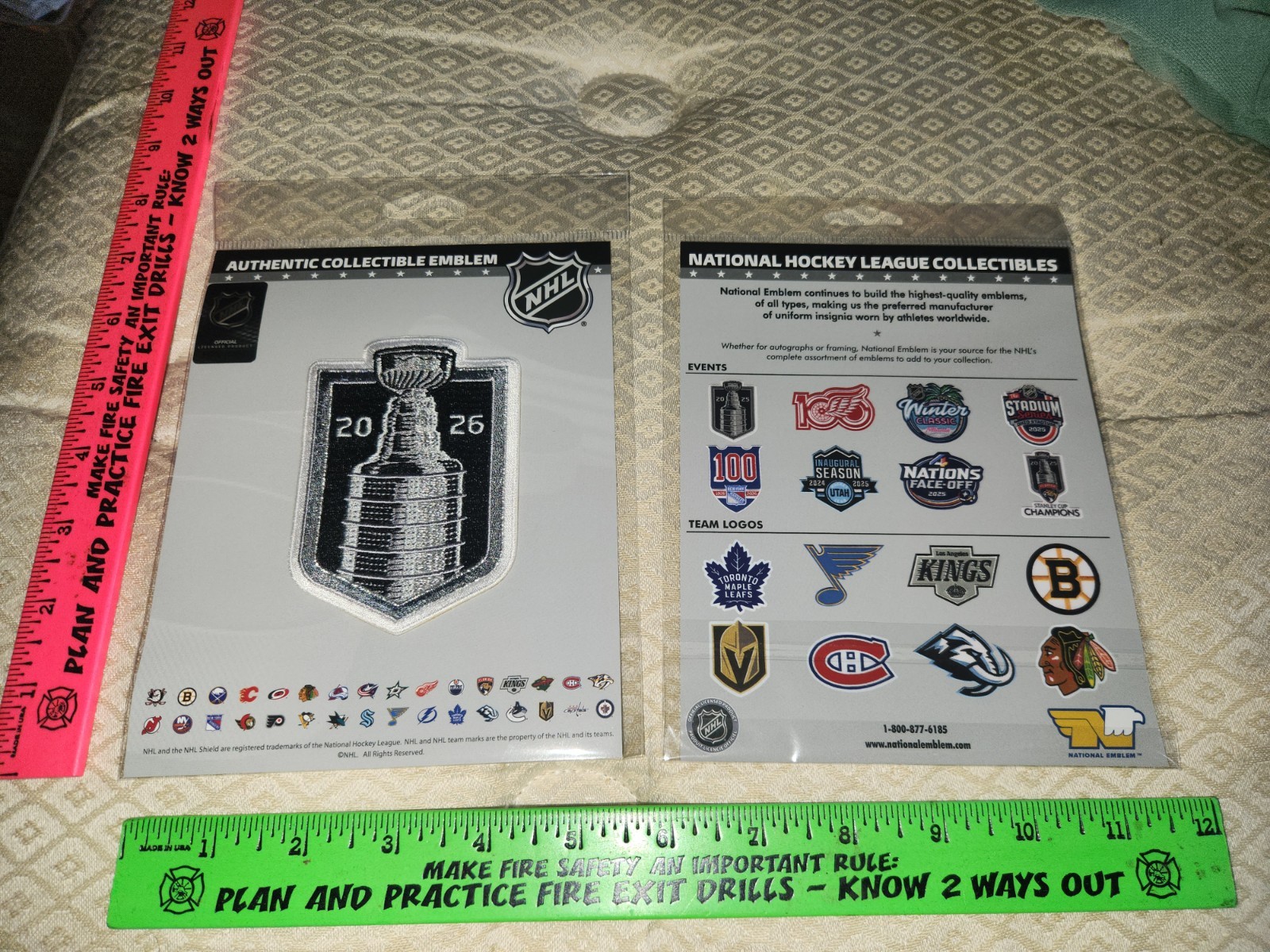 NHL 2026 STANLEY CUP FINALS PATCH Vegas Golden Knights v Carolina Hurricanes New