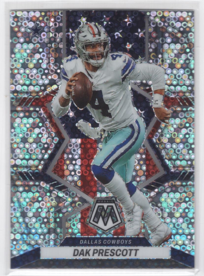 #258 2022 Mosaic SILVER NO HUDDLE Dak Prescott Dallas Cowboys