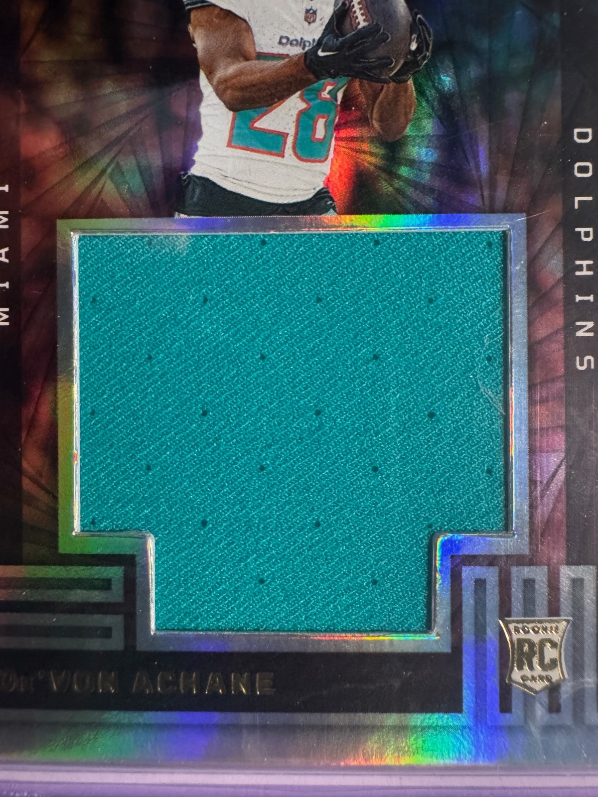 2023 Panini Illusions – Instant Impact De’Von Achane #II-DAE (MEM, RC)