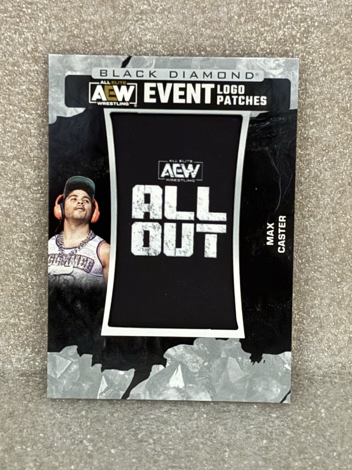 MAX CASTER 2024 AEW Upper Deck Black Diamond All Out Event Logo Patches #LPAO-1