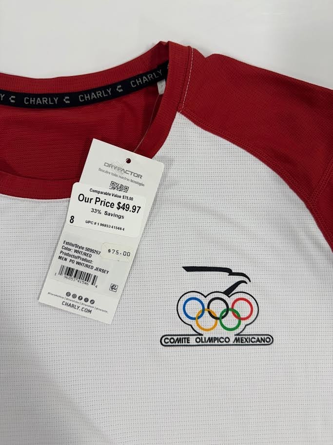 CHARLY ‘ UNISEX ADULT ‘ COMITE OLIMPICO MEXICANO TRAINING JERSEY ‘ LARGE ‘