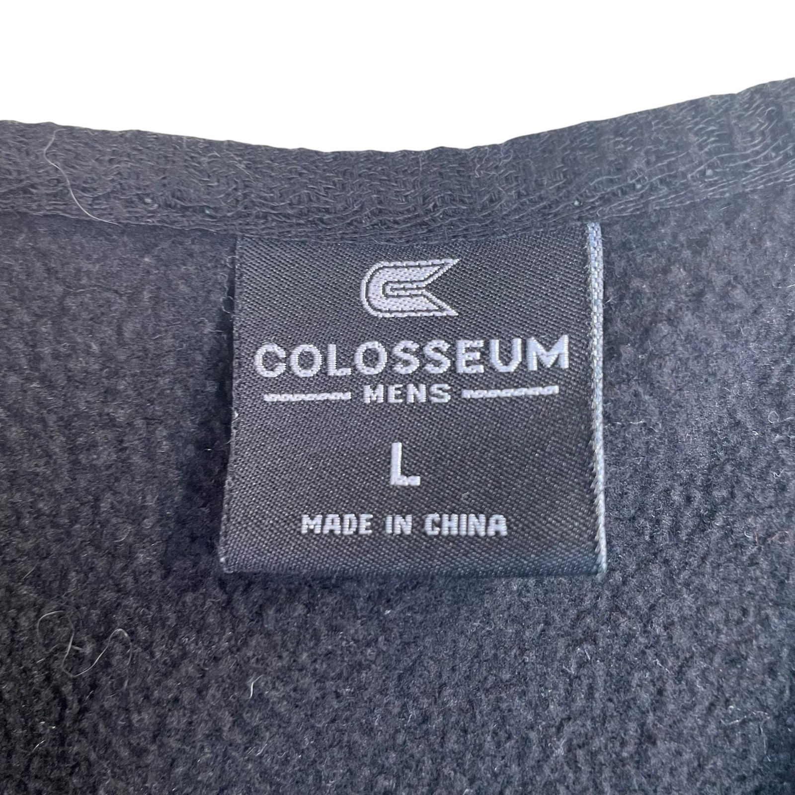 Colosseum Purdue Boilermakers Quarter Zip Sweatshirt Black Men’s Size Large