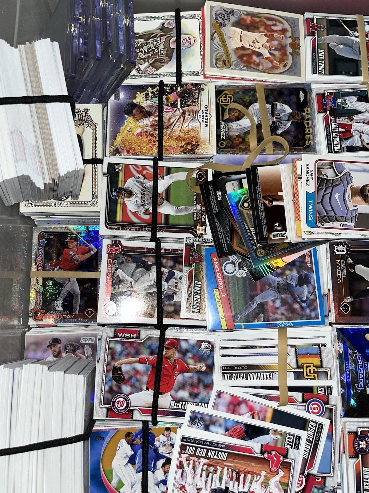 5000 Topps MLB Baseball Card Lot – 50 stacks of 100 cards 5000 cards
