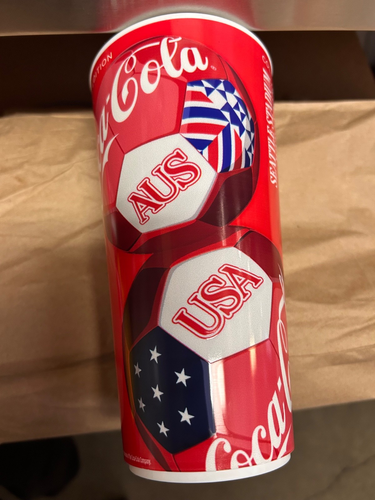 32oz fifa world cup 2026 coca cola collectors cup USA Vs. AUS
