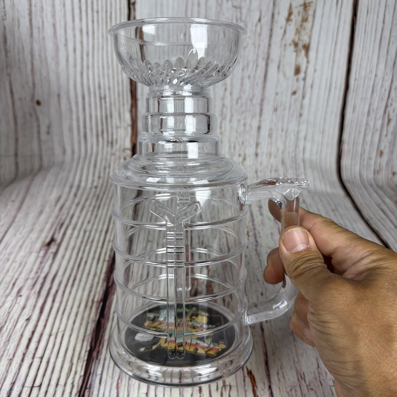 Rare! The Hockey Cup Stanley Cup NHL Plastic Beer Mug Stein 25 oz