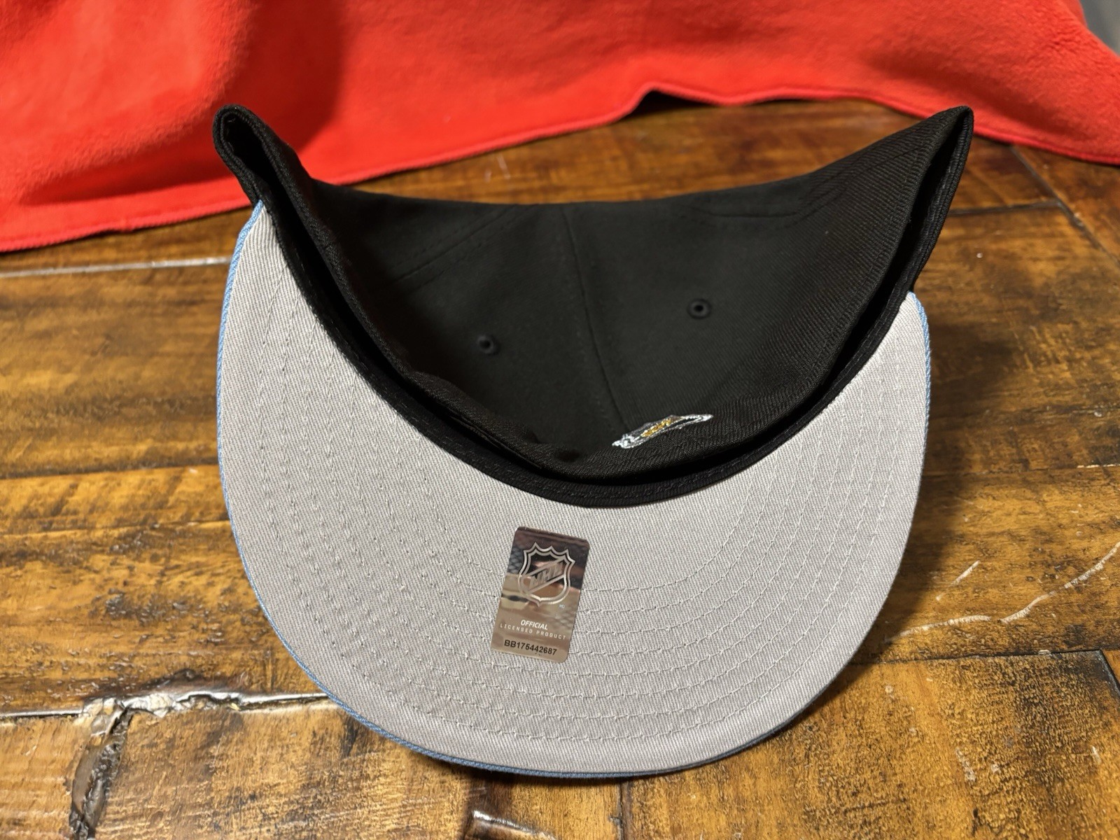 Chicago Blackhawks Always Original Sky Blue Black New Era Fitted 7 7/8 Gray UV