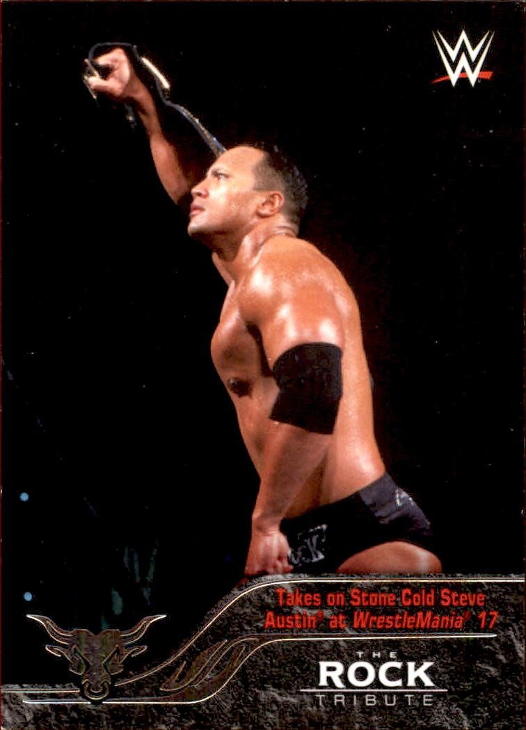 The Rock 2016 Topps WWE The Rock Tribute #18