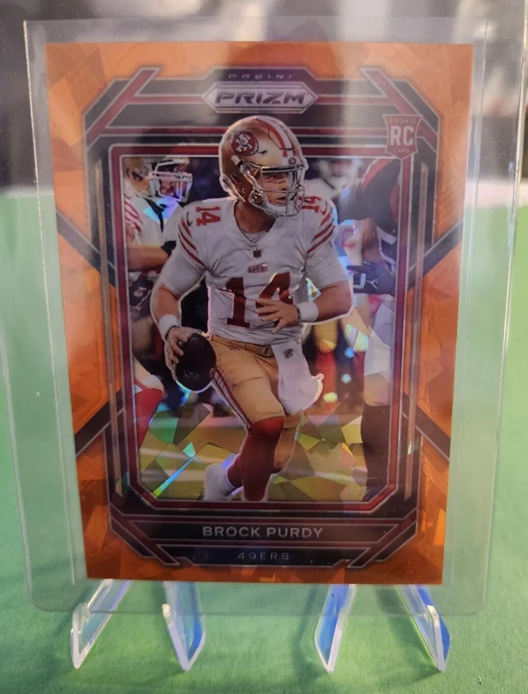 49ers 2022 Panini Prizm – Rookie Orange Ice #353 Brock Purdy (RC) Psa Nfl MVP