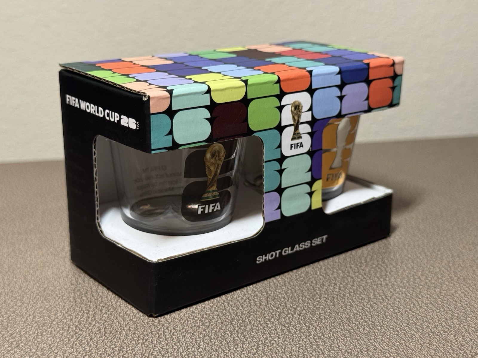 Official FIFA World Cup 2026 Edition 1.7oz Shot Glasses (Set of 2)