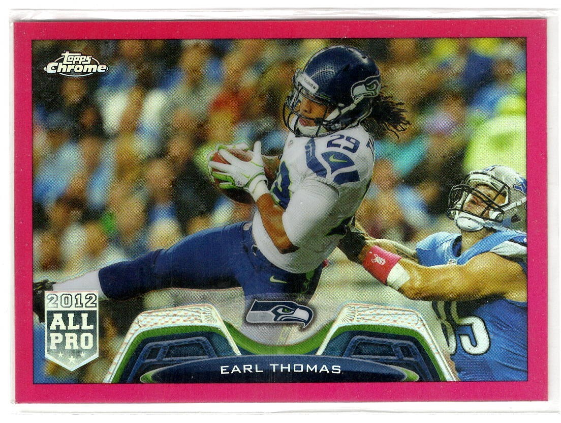 2013 Topps Chrome BCA Pink Refractor #/399 Earl Thomas III #77 SP | Seahawks