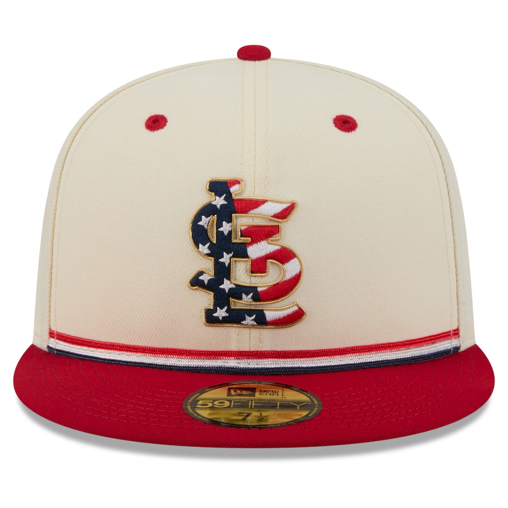 New Era St. Louis Cardinals 4th of July USA 250 59FIFTY Fitted Hat SHIPS FREE