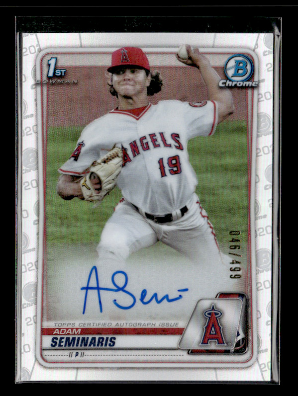 2020 Bowman Draft #CDA-ASE Adam Seminaris Chrome Autos Refractor /499