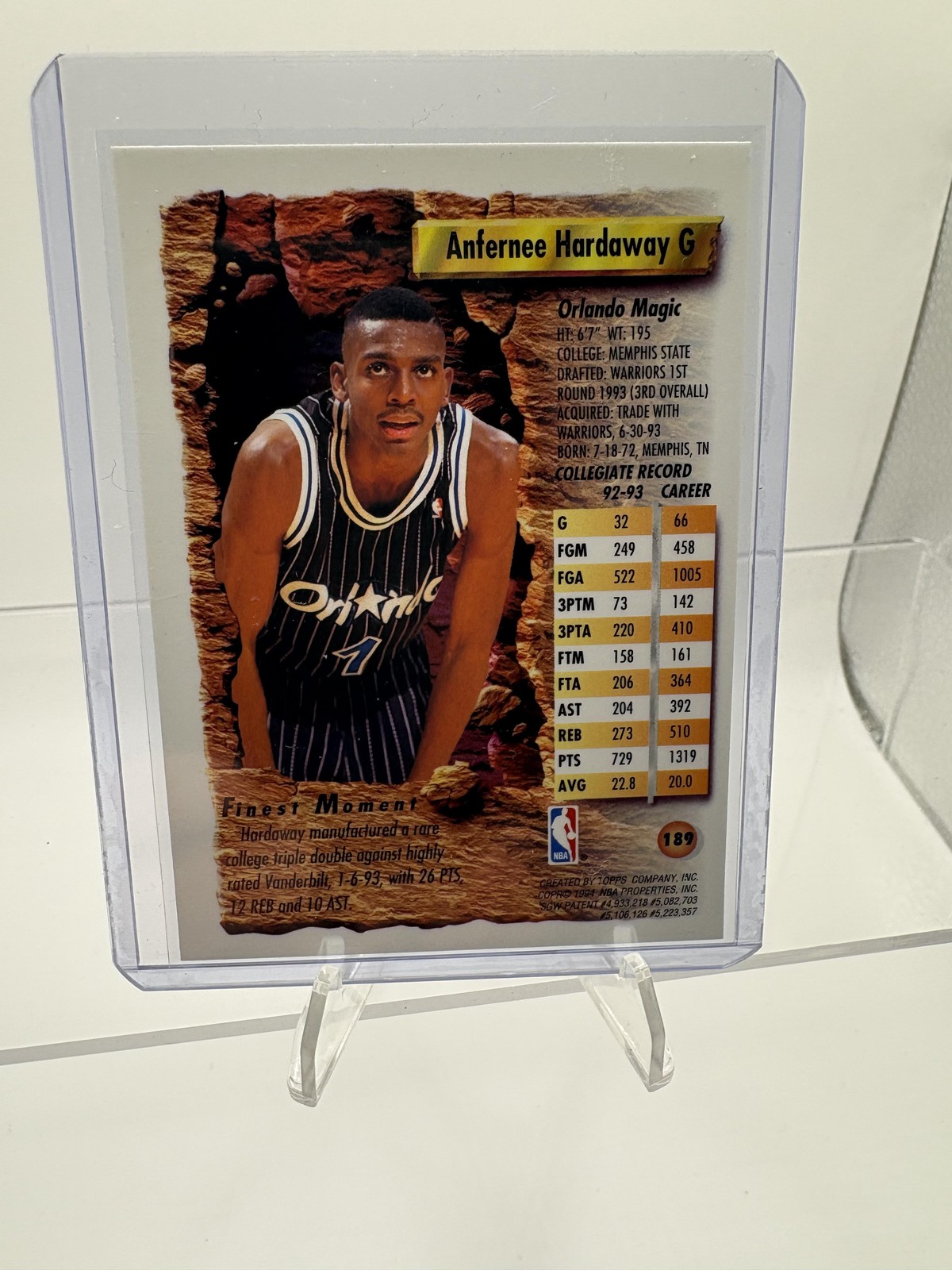 1993-94 Finest #189 Anfernee Hardaway