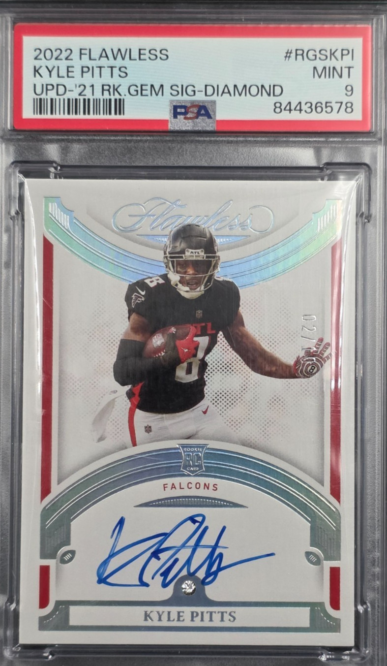 2021 Kyle Pitts Flawless Diamond Auto /10 #RGS-KPI PSA 9 RC – POP 2 NONE HIGHER