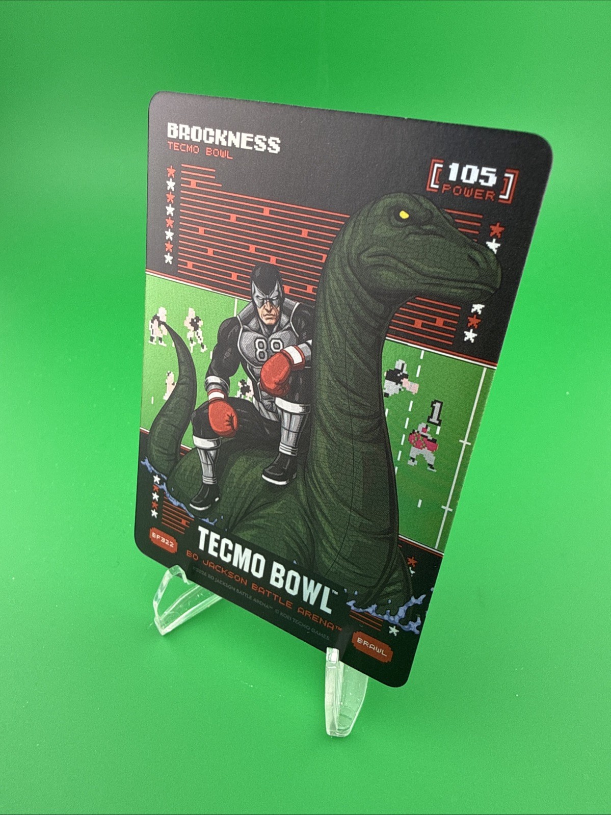 2026 Bo Jackson Tecmo Bowl BROCKNESS Brock Bowers BRAWL Battlefoil BF322 FOIL
