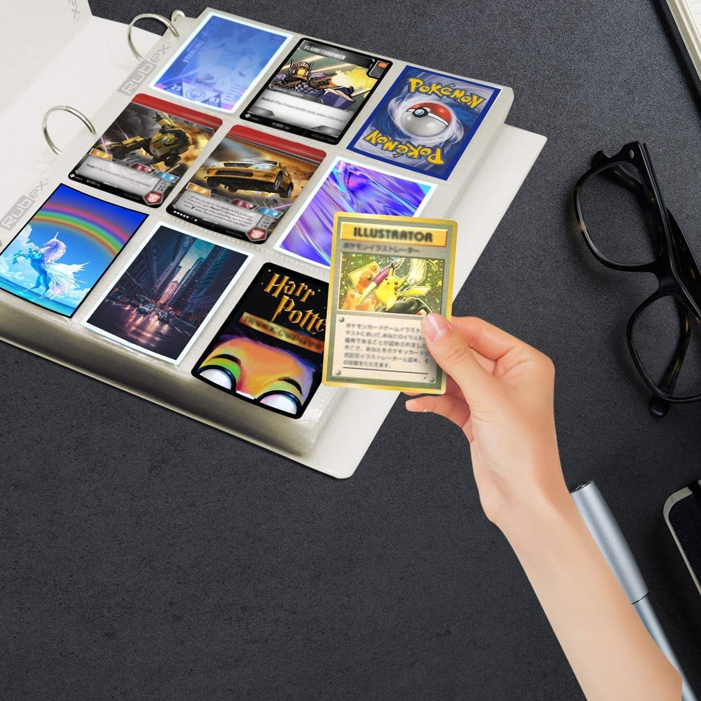 540-POCKET CARD SLEEVES 3-Ring Binder Plastic Pocket Baseball Sports Card Sheets