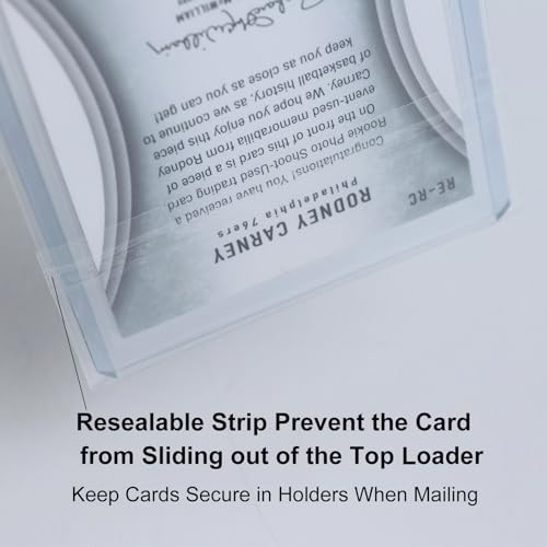 Top Loader Sleeves – Resealable Team Bags for 35-75PT Top Loader Cards (500pcs)