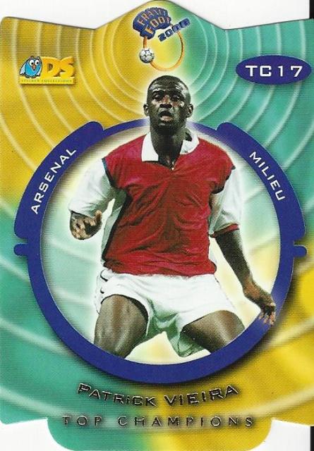 1999-2000 DS France Foot 2000 ‘Top Champions’ Die-Cut Card Different Variations