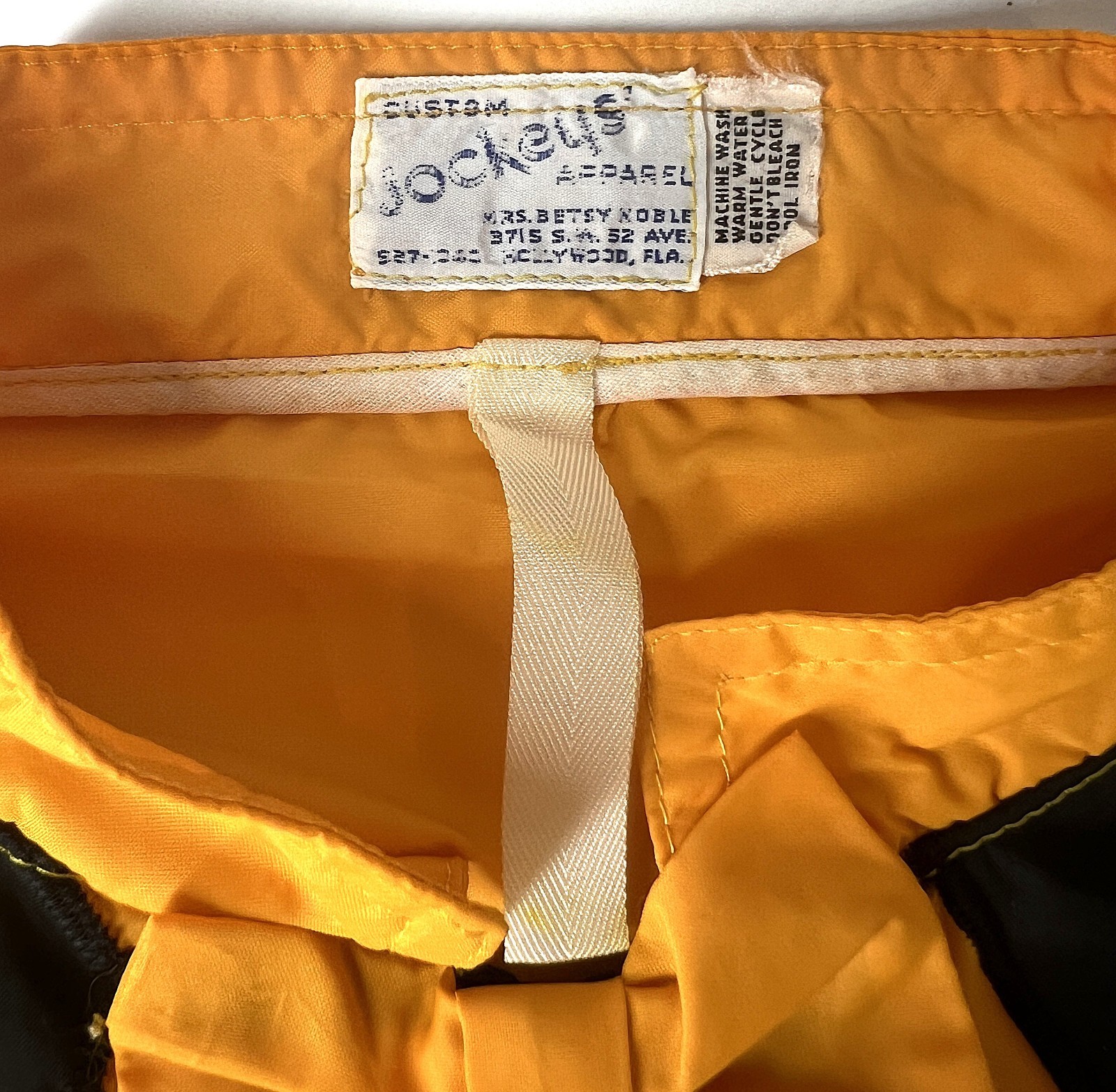 VTG SOLID GOLD STABLE 24K HORSE RACING JOCKEY SILKS by CUSTOM JOCKEYS APPAREL
