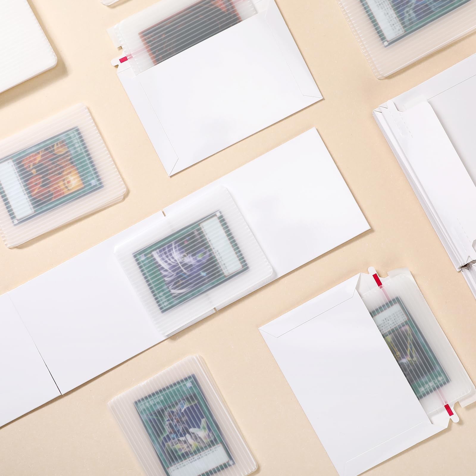 200 Pcs Trading Card Shipping Set 4×6 Protectors & Envelopes Bulk