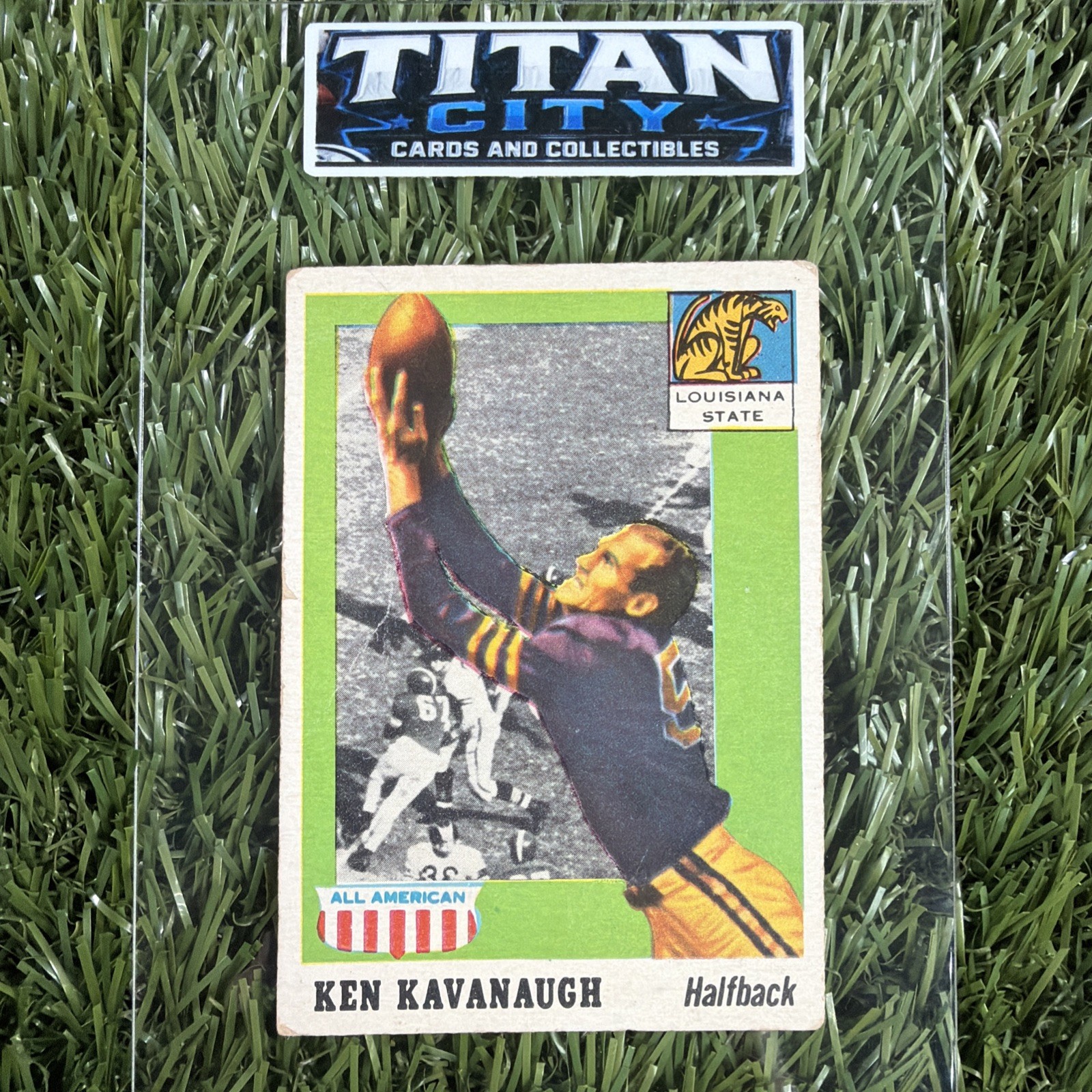 KEN KAVANAUGH 1955 Topps All American #50 VG Louisiana State