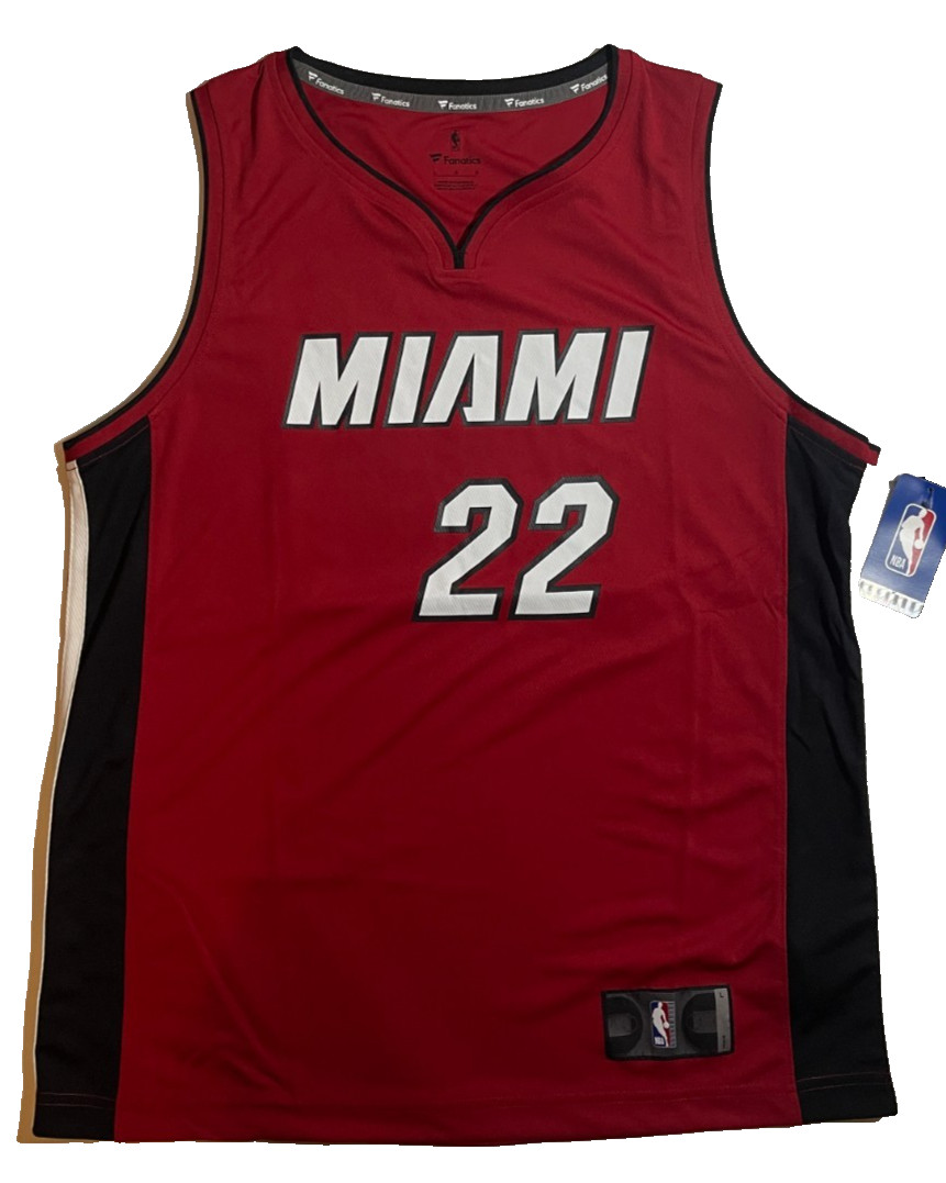 Miami Heat #22 Red Jersey – Fanatics Branded – Size L – Official NBA License