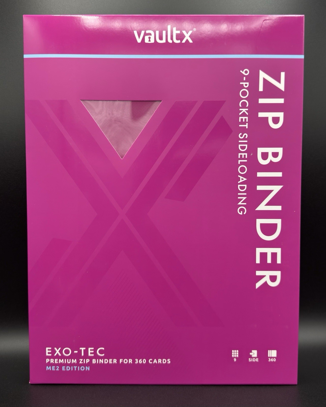 VAULT X 9 POCKET EXO-TEC ZIP BINDER ME2 BRAND NEW FACTORY SEALED QUICK SHIPPING