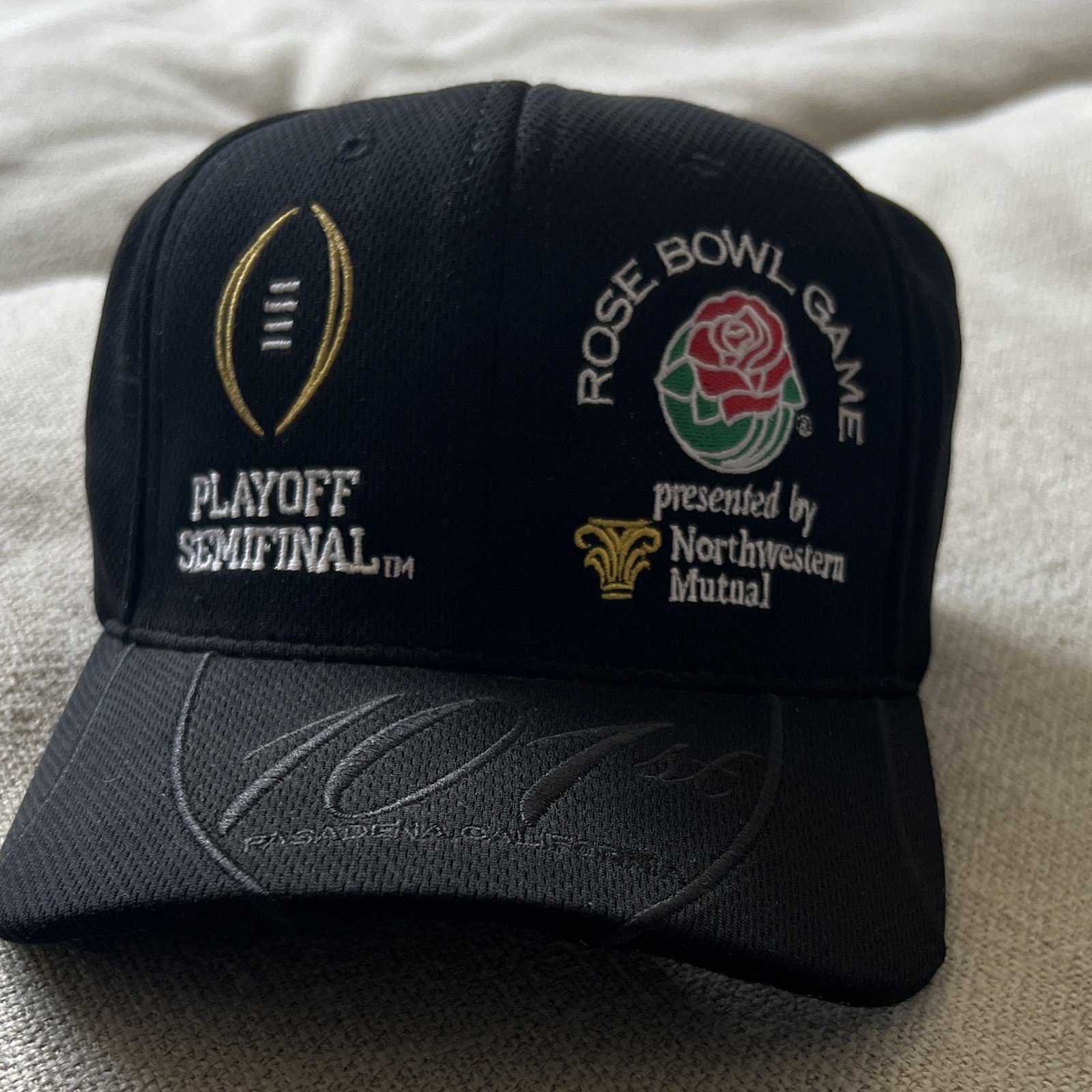 Rose Bowl Game College Football Playoff Semifinal Black Adjustable Cap Hat