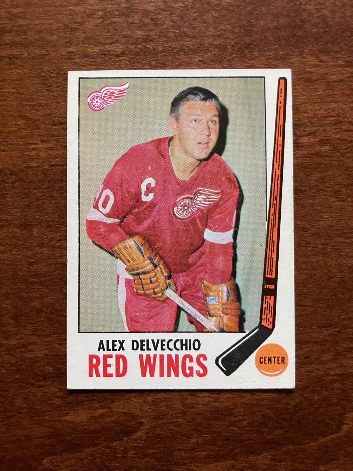 1969-70 Topps Hockey Set Break, #64 Alex Delvecchio (HOF), EX-EXMT