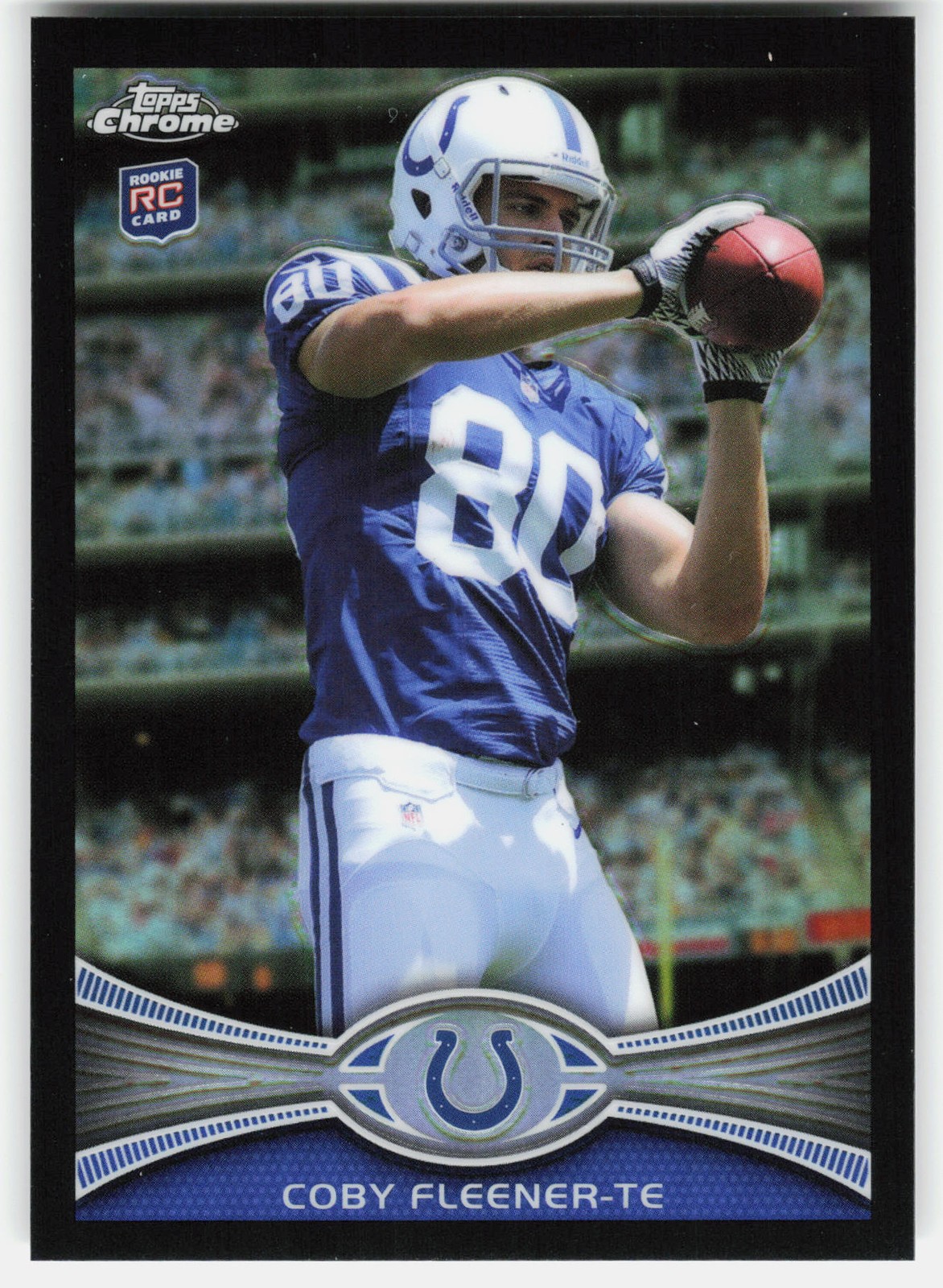 2012 Topps Chrome Black Refractors Coby Fleener Rookie #209 Colts SN,RC