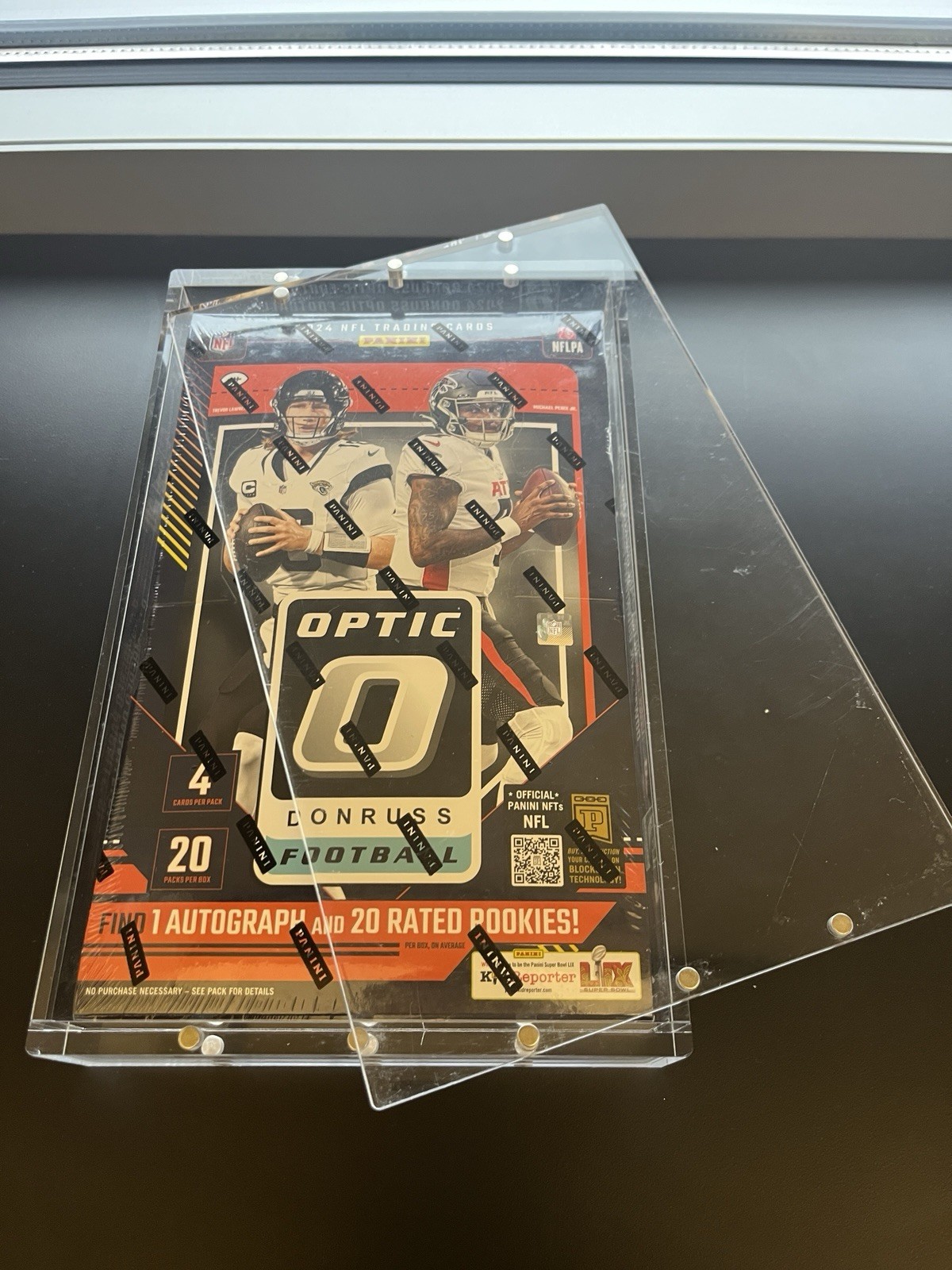 Acrylic Display Case Magnetic Lid FITS 2024 Donruss Optic Football Hobby Box