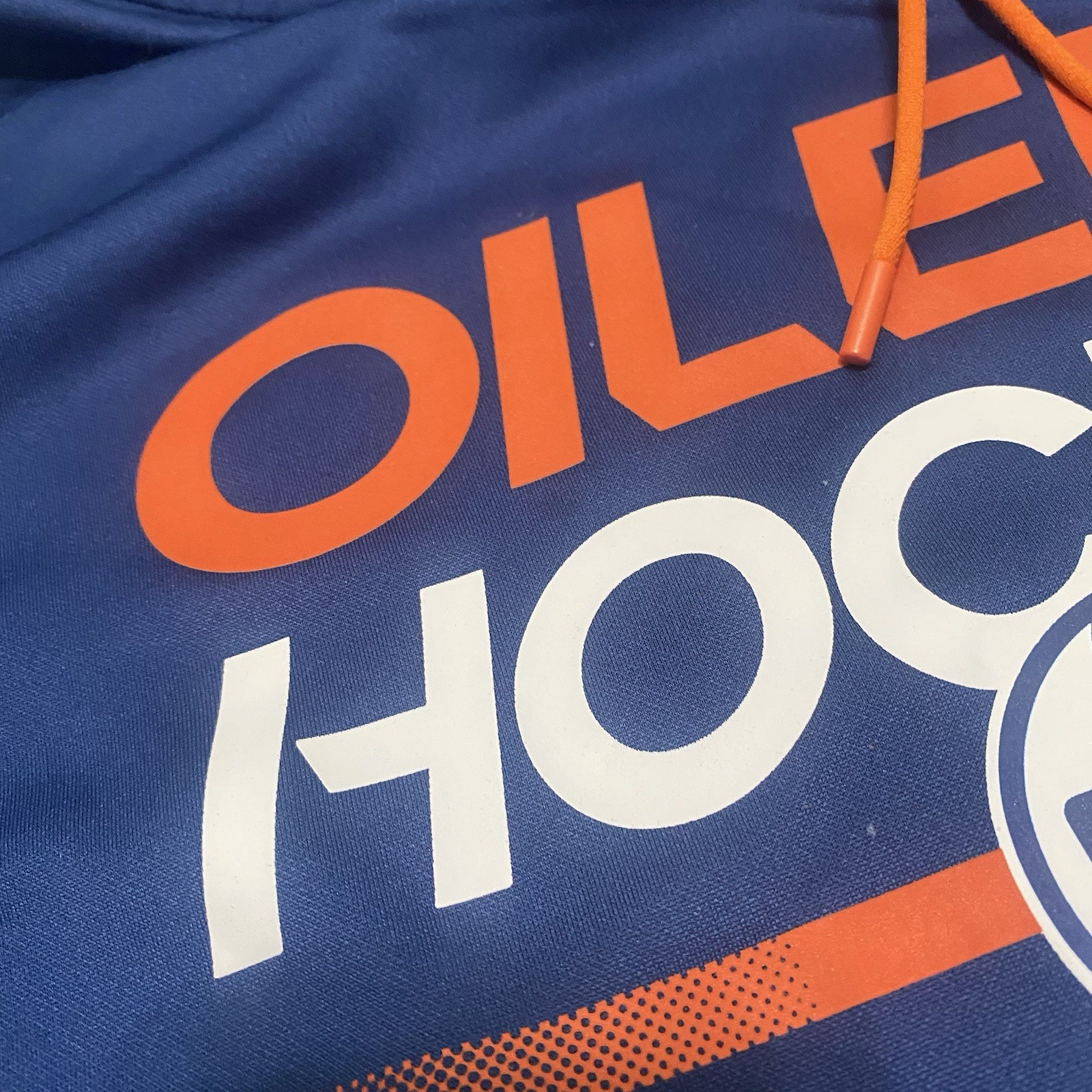 Men’s Edmonton Oilers Fanatics Royal Blue Pro Performance Pullover Size XL NHL