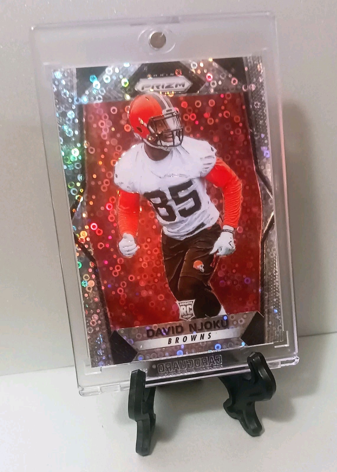 2017 Panini Prizm David Njoku Rookie Silver Disco Prizm Mint Condition