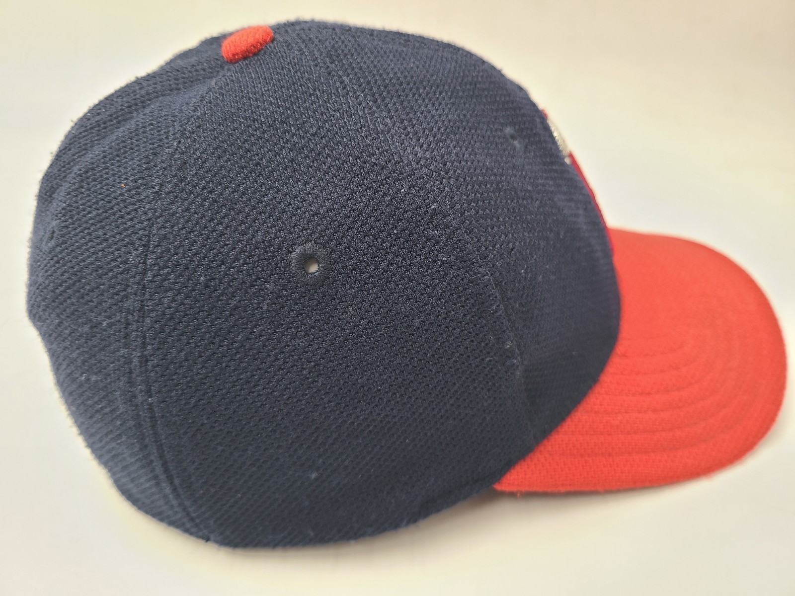 Anaheim Angels New Era 39Thirty Flex Fitted M-L Hat Cap Polyester MLB Blue Red