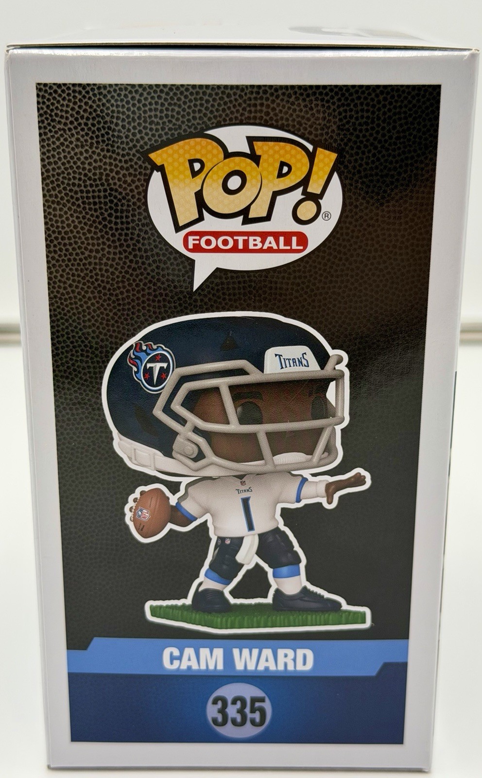 Cam Ward Signed Funko Pop Titans 2025 NFL #1 Ovr Pick HEISMAN PC COA w/protector