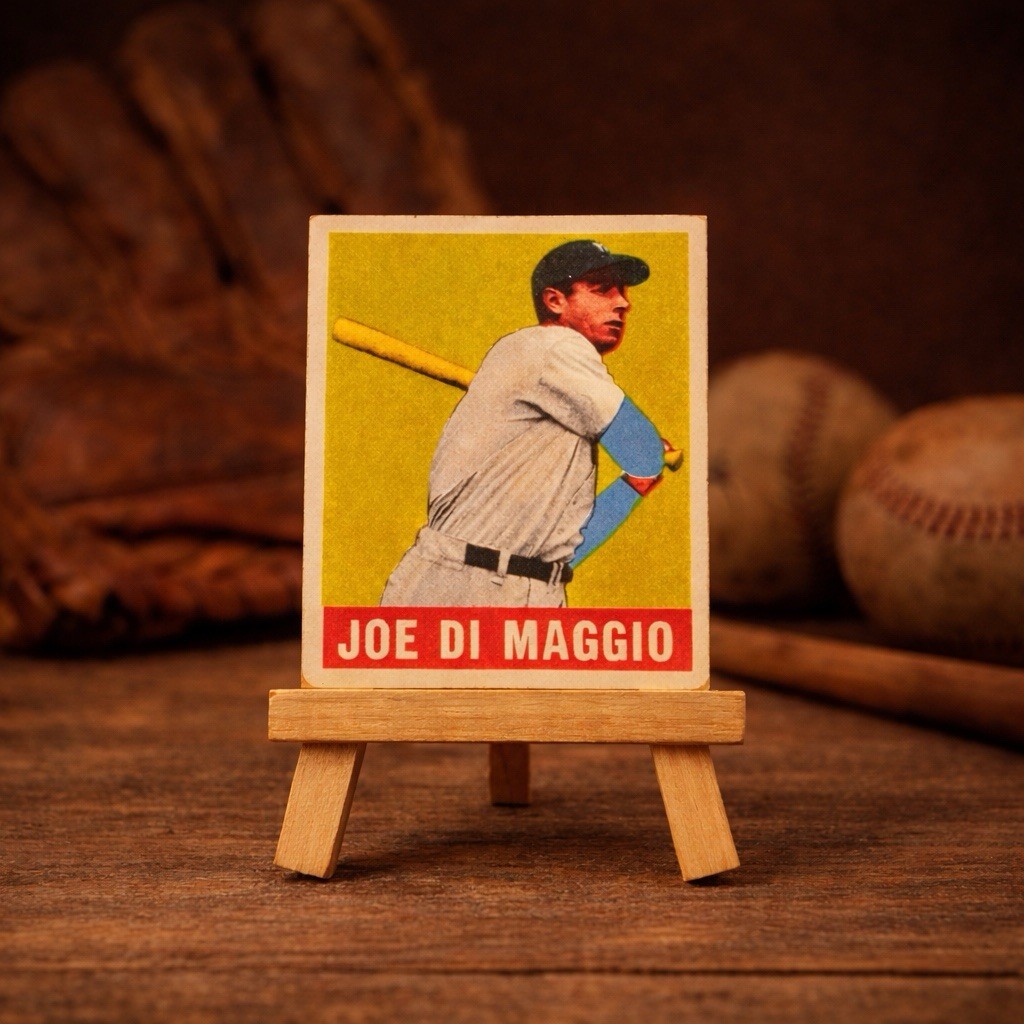 Vintage-Style Souvenir • Joe DiMaggio 1948 Leaf Inspired Novelty Card