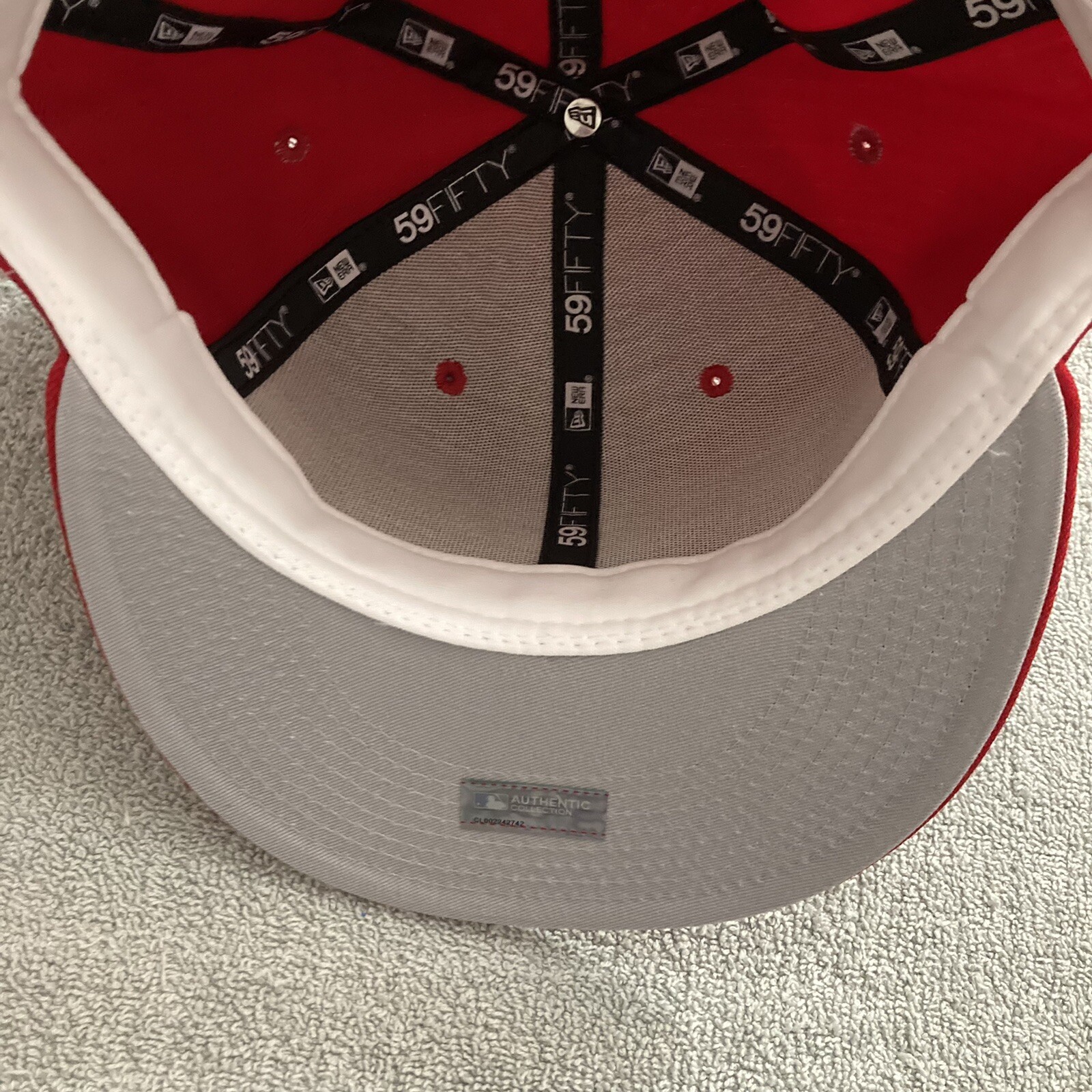 NEW Los Angeles Angels New Era Fitted Hat 7 5/8 Anaheim Club Gray UV Brim WOOL