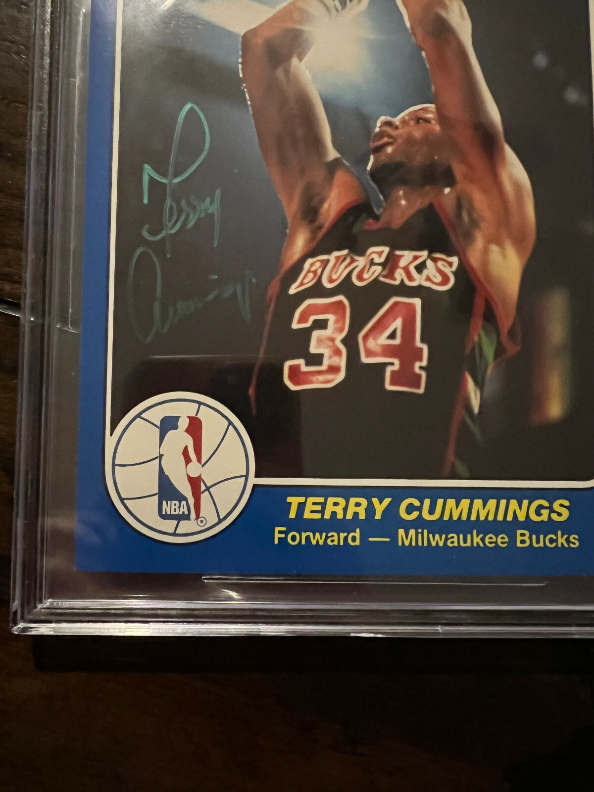 1984-85 Star Court Kings 5 X 7 #37 Terry Cummings BGS BAS Authentic Autograph