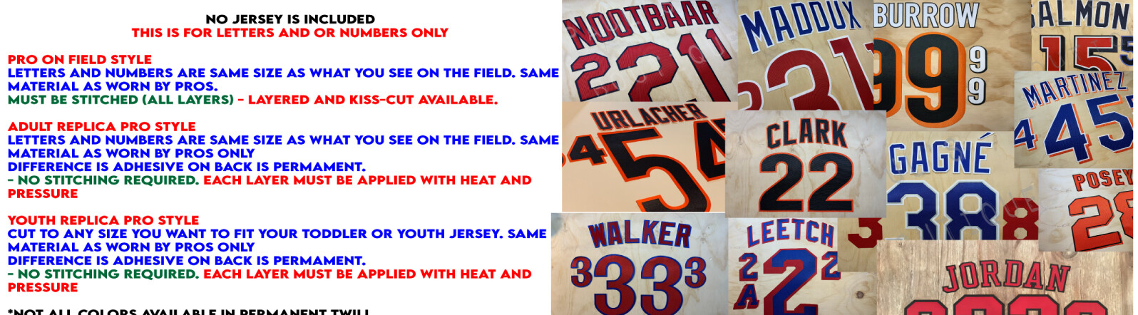 Atlanta Braves Lettering Kit for an Authentic, Replica or Youth Red 2023 Jersey