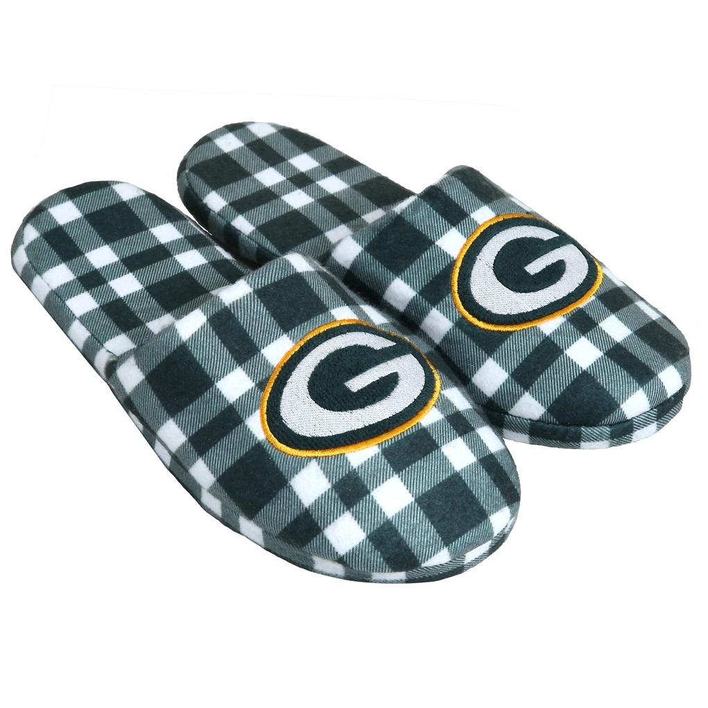 NFL Football Team Logo Mens Flannel slippers House Shoes – Pick Your Team!