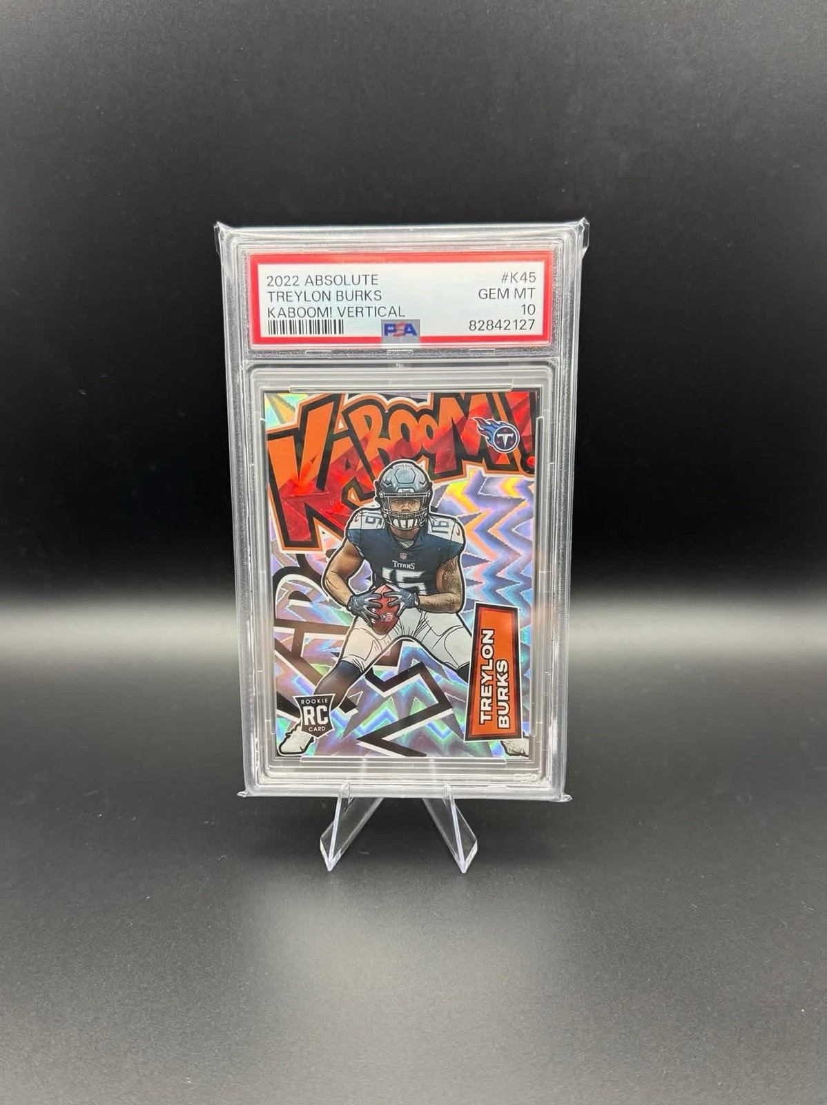2022 Panini Absolute – Kaboom! Vertical Treylon Burks #K45 (RC)