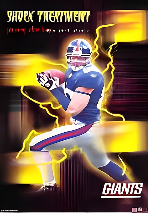 -Sealed- 2002 -JEREMY SHOCKEY- STARLINE 1060 New York Giants NFL Football Poster