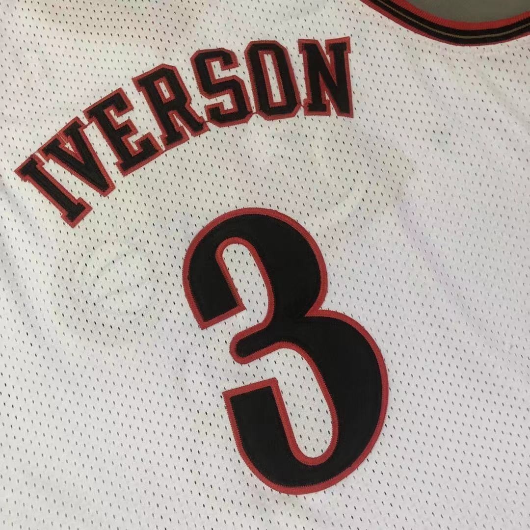 Vintage Allen Iverson #3 MEN 1997-98 season Retro Stitched Jersey S – XXL