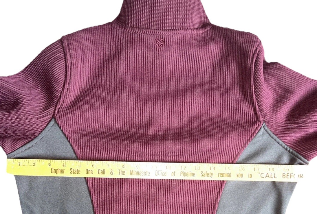 Minnesota Golden Gophers Women’s M 1/4 Zip Waffle Knit Pullover Logo Maroon