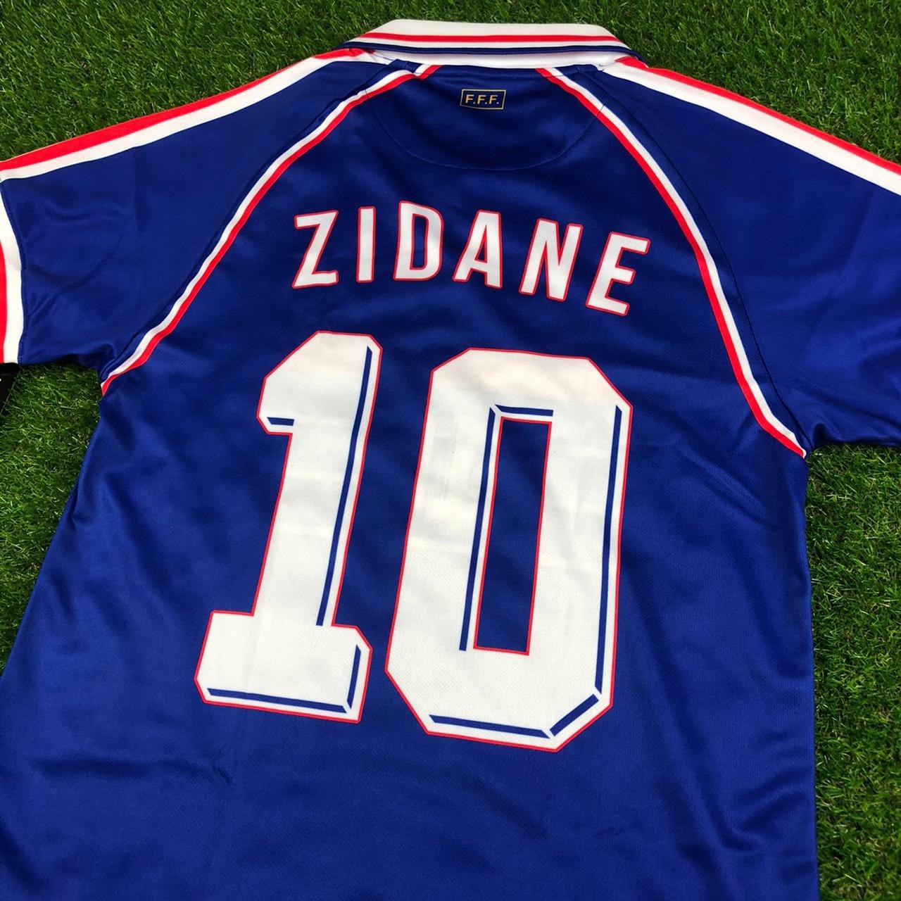 Francia, Men´s Retro Soccer Jersey, 1998 Zidane #10 (Tallaje Grande)