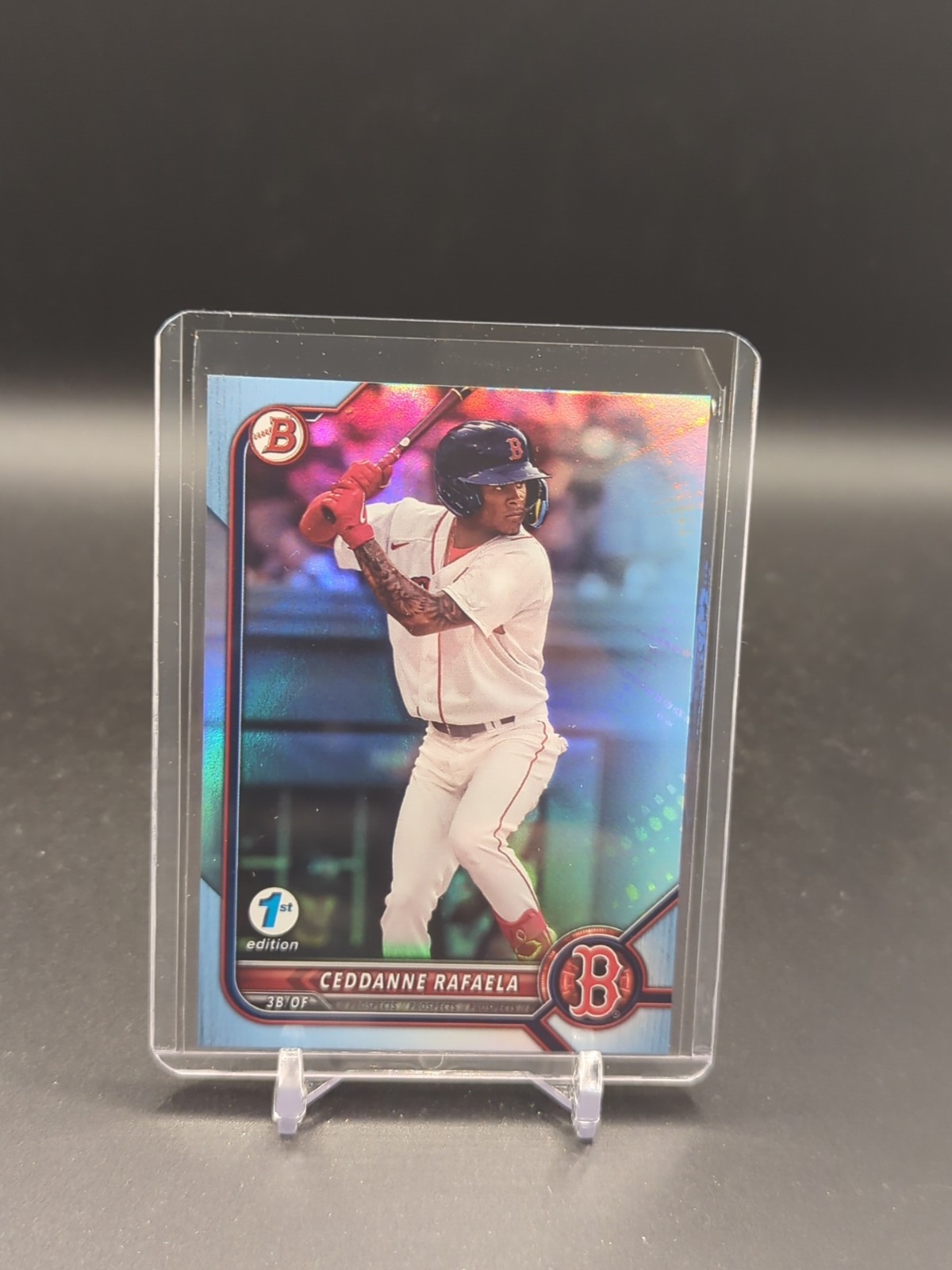 2022 Bowman 1st Edition – Ceddanne Rafaela #BPPF-61 Sky Blue Foil (RC)