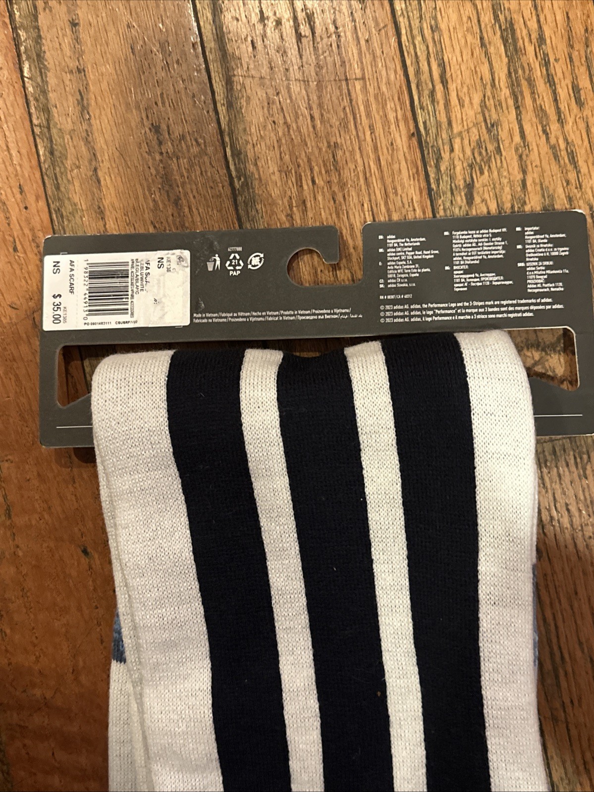 Brand New adidas Argentina 2026 Soccer Scarf KE1385 Icey Blue White
