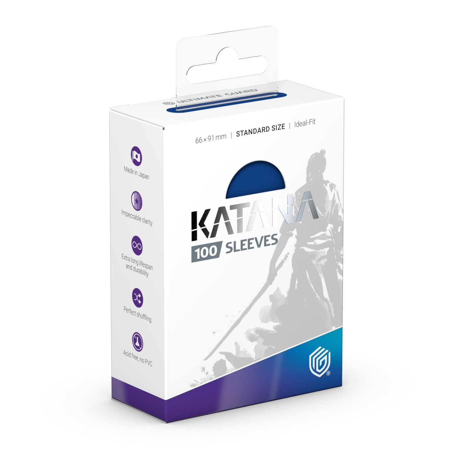 Katana Card Sleeves: 100 Standard Size TCG Sleeves, 66 x 91mm, Blue Bird Back…