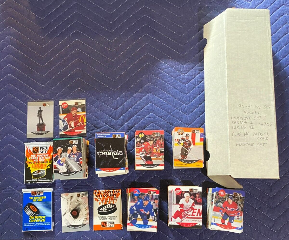 1990-91 Pro-Set Hockey Complete Set 1-705
