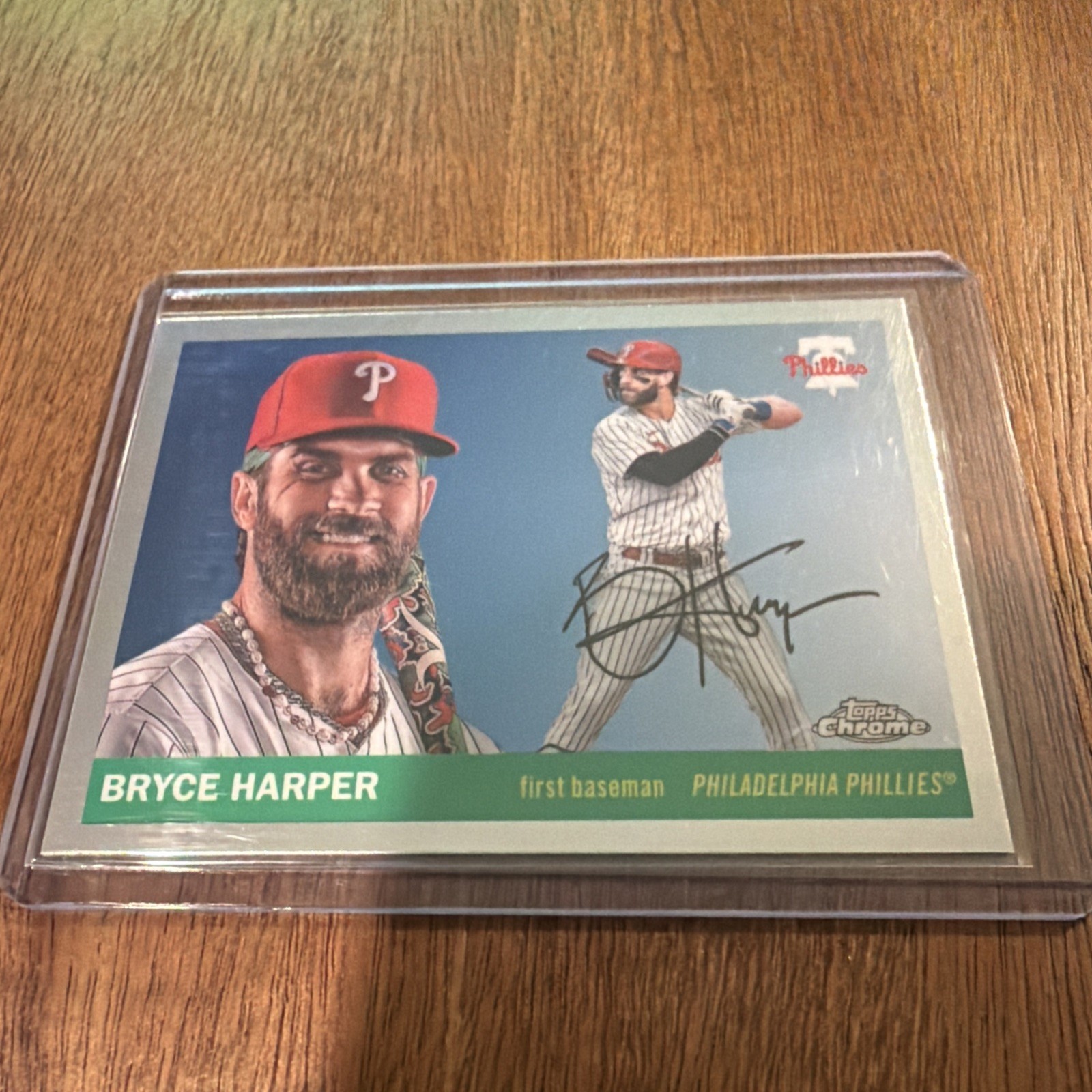 2025 Topps Chrome Platinum Anniversary Bryce Harper #135 – Phillies